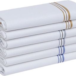 AKsells 100% cotton premium handkerchief for mens and boys Rumal/Hankies ["White"] Handkerchief-image-44