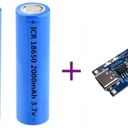 3.7V 2000 mAh Lithium Ion Rechargeable battery with charging module Electronic Components Electronic Hobby Kit-image-33