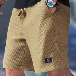 Solid Men Brown Regular Shorts-image-25