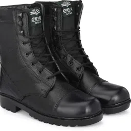 Men's Black NCC/Military/Army Long Dms combat Boot Shoes Genuine Leather Boots For Men-image-38