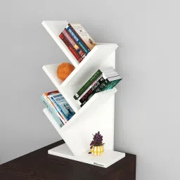 Criss Tree Desk Organisor Wall Mounted Book Shelf Bookcase | Engineered Wood Open Book Shelf-image-8