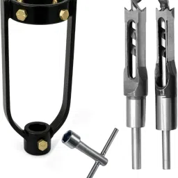 Professional Square Bit Mortising Set with Attachment Holder and T-Handle Wrench-image-35