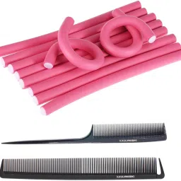 KYP Fashion Twist Foam Stick Self Holding Roller Pack Of 10 Hair Curler With Comb Personal Care Appliance Combo-image-10