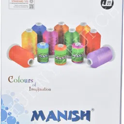 Premium Manish Art Silk(Rayon)ShadeCard Embroidery Threads Catalogue (Pack of 1)-35
