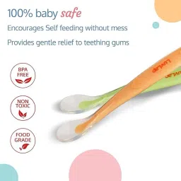 yash Soft tip Silicon Spoons for Baby Feeding ,First Stage Spoons for Babies - Silicon image 3