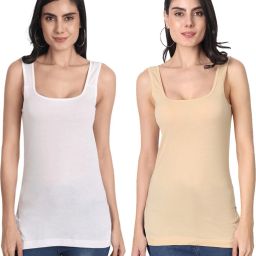 Women White, Beige Camisole-image-52