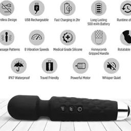 Personal Body Wand Massager (Vibrator) For Woman plesure(multi colour) Reusable Female Urination Device-15