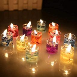 Glass Jelly Gel Candles For Diwali Fragrance Candle Pack 12 Eco Friendly Candle Candle-image-41