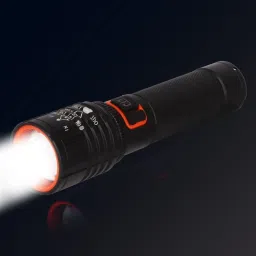 zeno volt Zoomable Led Metal Torch Light Long Range 1000 Meter 1 Km High Power & Cob Torch image 2