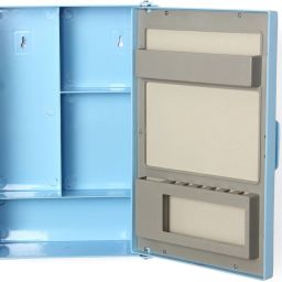 High Quality Plastic Bathroom Cabinet with Mirror Plastic Wall Shelf-16