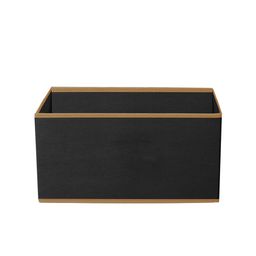 Kuber Industries Set Of 3 Black Solid Multipurposes Rectangular Foldable Storage Box image 5