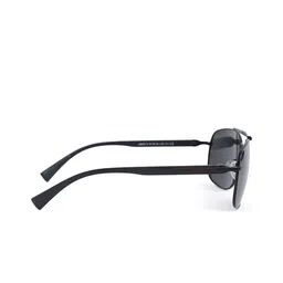 MARC LOUIS Unisex Browline Sunglasses with Polarised Lens MARC LOUIS JM0012 BLACK SG image 2