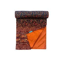 Tasseled Home Red & Yellow Claude Printed Rectangular Table Runner image 4
