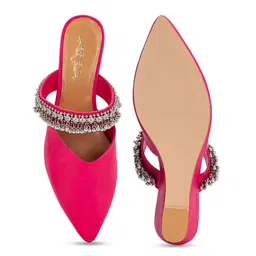 5 ELEMENTS Embellished Block Heeled Mules image 3