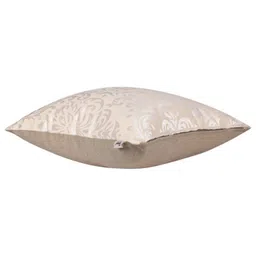 Home Cream-Coloured & Silver-Toned Set of 5 Self Design Square Cushion Covers image 4