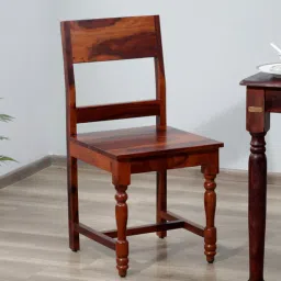 mudramark from pepperfry Siramika Sheesham Wood Dining Chairs In Honey Oak (Set Of 2)-picture-1
