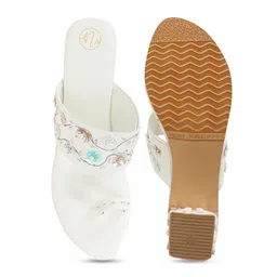 NR By Nidhi Rathi Embellished One-Toe Block Heels image 2