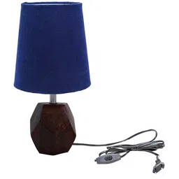 Pinecraft INTERNATIONAL Blue Solid Table Lamp with Shade image 5