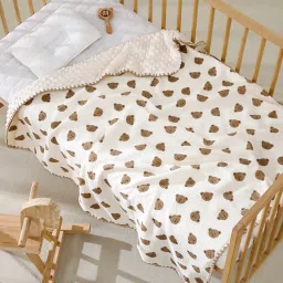 Printed Single Crib Baby Blanket for AC Room-14