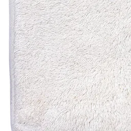 Arrabi Cream-Coloured Solid 2000 GSM Cotton Rectangular Bath Rug image 3