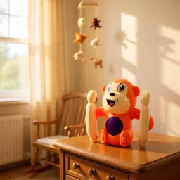 jollyplay 360° Rotating Plush Monkey Toy – Interactive Spin & Flip Fun for Kids image 5