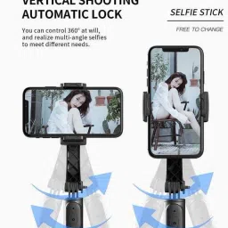Jaggo Lal Q08 GIMBAL- 360 Degree Rotation And Compatible With Camera And Mobile 3 Axis Gimbal for Mobile, Camera image 5
