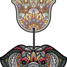 Hamsa Hand Hanging, Evil Eye, elephant Wall Hanging For wall Decorative Item-image-1