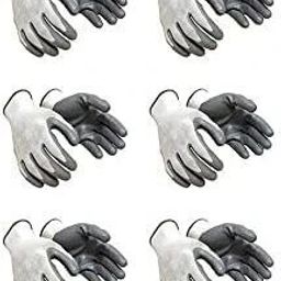 Nylon Safety Gloves 10 Pairs | Anti Cut | Cut Resistant | Industrial | Domestic Nitrile Safety Gloves-image-64
