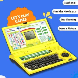 WEMBLEY Kids Activity Laptop With Alphabet & Number Learning With Games & Music image 4