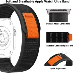 Like Star Trail Loop Strap Compatible with Apple Watch Strap Ultra 42/44/45/49mm, Nylon Weave Sport Loop Adjustable Strap for iWatch Ultra Series 8/7/6/5/4/3/2/1SE Smart Watch Strap image 3