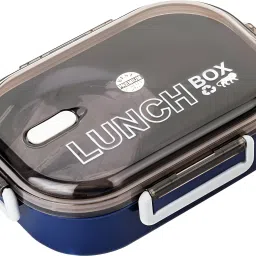Rectangle Classy 2 Section Lock With Spoon & Fork Lunch Box For School & Office 1 Containers Lunch Box-11