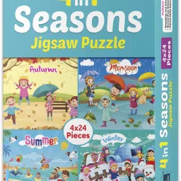 4 In 1 Seasons Jigsaw Puzzle Game & Fun and Learning-6