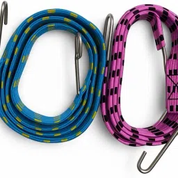 Bungee Cords for Bike & Motorcycle – 2M to 3M Stretch, Pack of 2 Hooks Bungee Cord-image-91