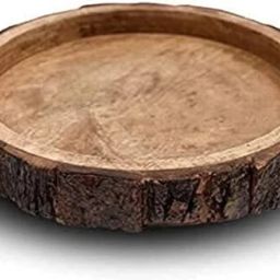 Wooden Tray for Decoration, Wooden Tray for Serving, Round Serving 10 inch Tray-picture-11