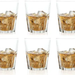 (Pack of 6) JG Primium Touch Whisky Glass 300 ml Set Of 6 Glass Set Whisky Glass-image-61