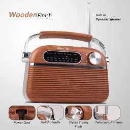 iBELL FM700BT Portable Radio with Bluetooth Speaker, USBSDMP3 Player & Dynamic Speaker 3 Band, Brown FM Radio image 5