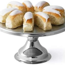 Paulsons Round Cake Display Stand 13" Stand Reusable Non-Revolving Stainless Steel Cake Server-2