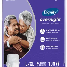 Overnight Pull Up Adult Diapers, Large-Extra Large, Waist Size 34" - 59", 10 Pcs/Pack (Pack of 1) 10 pcs Adult Diapers - L - XL-image-22