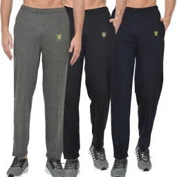 Pack of 3 Men Solid Multicolor Track Pants-image-2