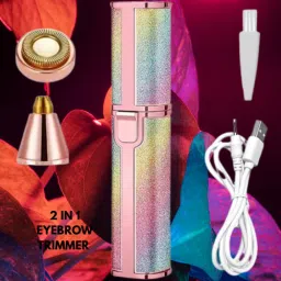 OWN EARTH Eyebrow Trimmer Pain less Hair Remover_x30 Trimmer 70 min Runtime 0 Length Settings-image-45