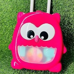 Cute Owl Shaped Portable Trolley Beauty Set-image-59