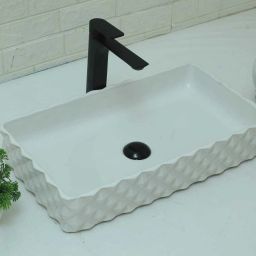 White Diamond Table Top Basin-image-84
