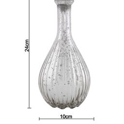 Homesake Mercury Silver Ovoid Bottle Copper Star String Lights image 2