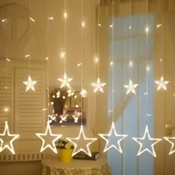 SPARK WORLD Yellow Water Proof Star Shaped String Lights image 2