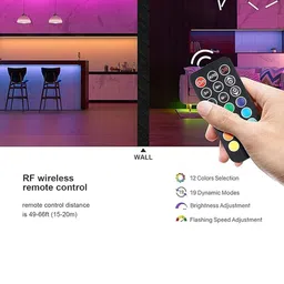 Gesto LED String Lights With Adaptor and 16 Modes Remote Controller - 5 mtrs image 4
