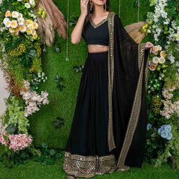 Label Shaurya Sanadhya Sequinned Ready to Wear Lehenga & Blouse With Dupatta image 5
