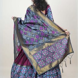 Fabcartz Semi Stitched Lehenga & Unstitched Blouse With Dupatta image 5