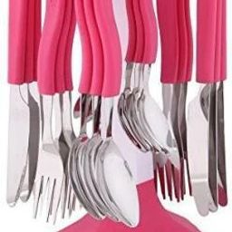 Stainless Steel, Plastic Cutlery Set-image-47