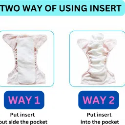kidoooz 5 Layer Cotton Reusable and Washable Cloth Diaper Inserts Nappies for Baby image 4