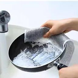 vrdh (Pack of 20) Dishwashing WIre Cloth/ Stainless Steel Scrub Pads 1.1758 Stainless Steel Scrub-picture-35